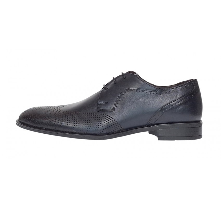 Pantofi barbati eleganti din piele naturala Bleumarin SIR020BL