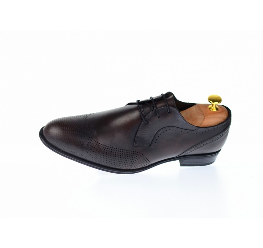 Pantofi barbati office, eleganti din piele naturala SIR020GML