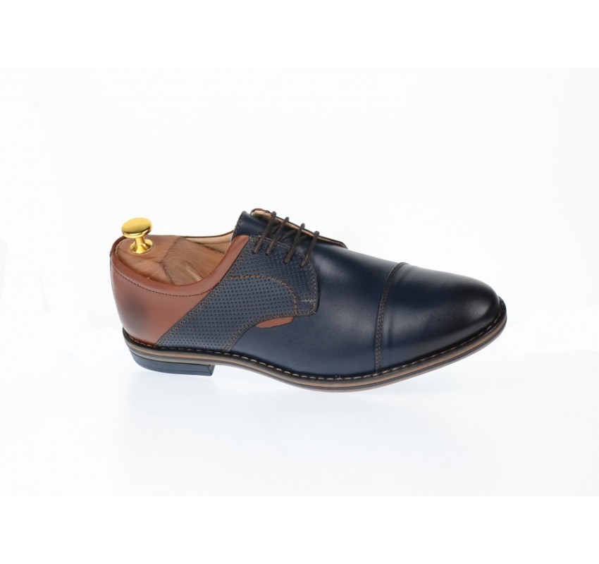 Pantofi barbati casual - eleganti, din piele naturala - SIR156BLM