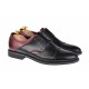 Pantofi barbati casual din piele naturala, negru - bordo, SIR156NVIS