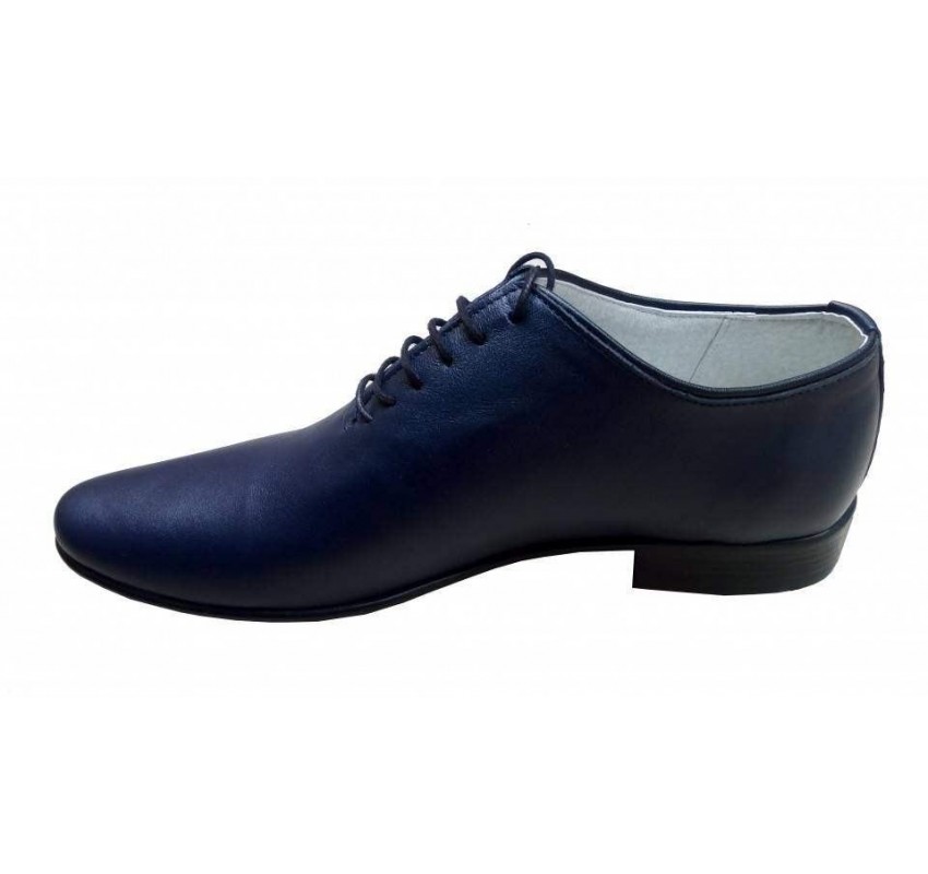 Pantofi barbati eleganti din piele naturala bleumarin - cod STD35BLMBOX