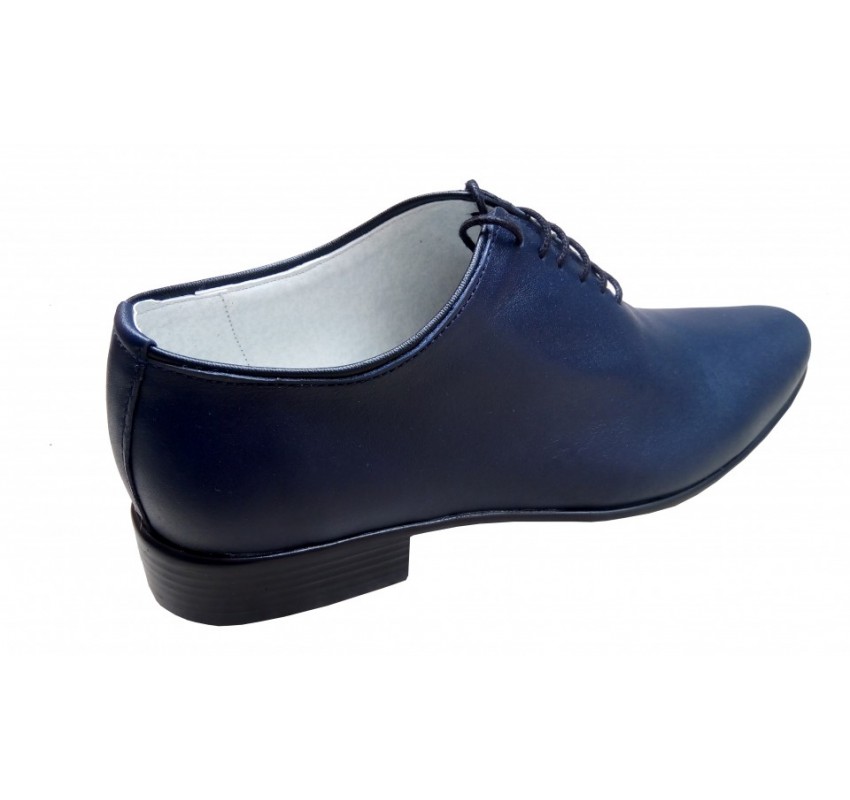 Pantofi barbati eleganti din piele naturala bleumarin - cod STD35BLMBOX