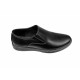 Pantofi barbati casual, din piele naturala, Negru cu elastic - CIUCALETI SHOES - TENBOXMARIOEN