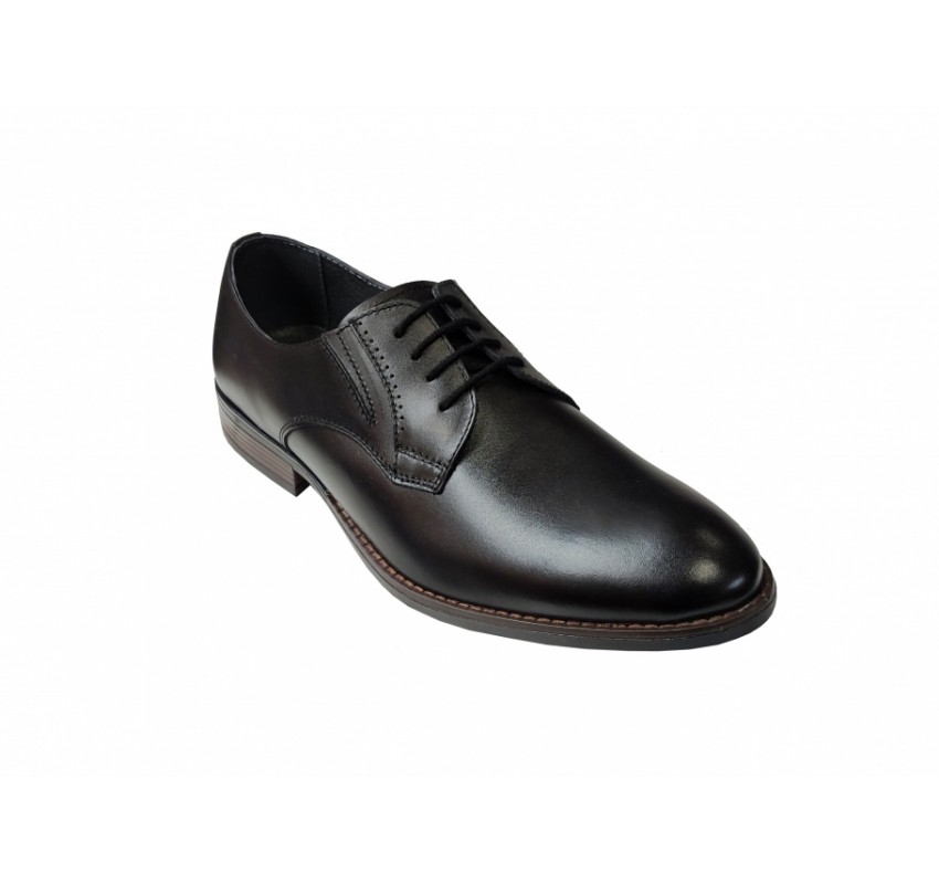 Pantofi barbati eleganti, din piele naturala, Negru, CIUCALETI SHOES