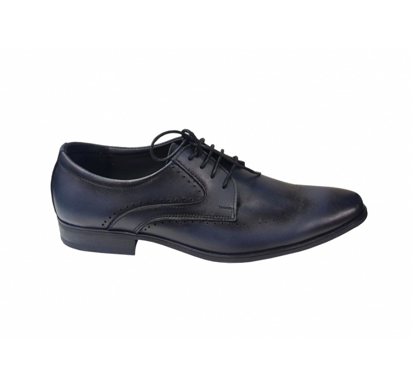 Pantofi barbati eleganti, din piele naturala, Bleumarin, CIUCALETI SHOES - TEST27