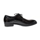 Pantofi barbati office, eleganti din piele naturala, Croco, Negru, LAC, TEST61NC