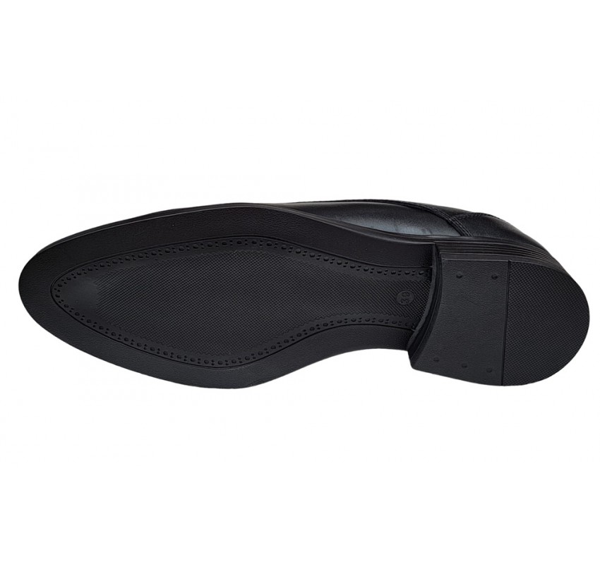 Pantofi barbati, casual, din piele naturala, Negru 990N