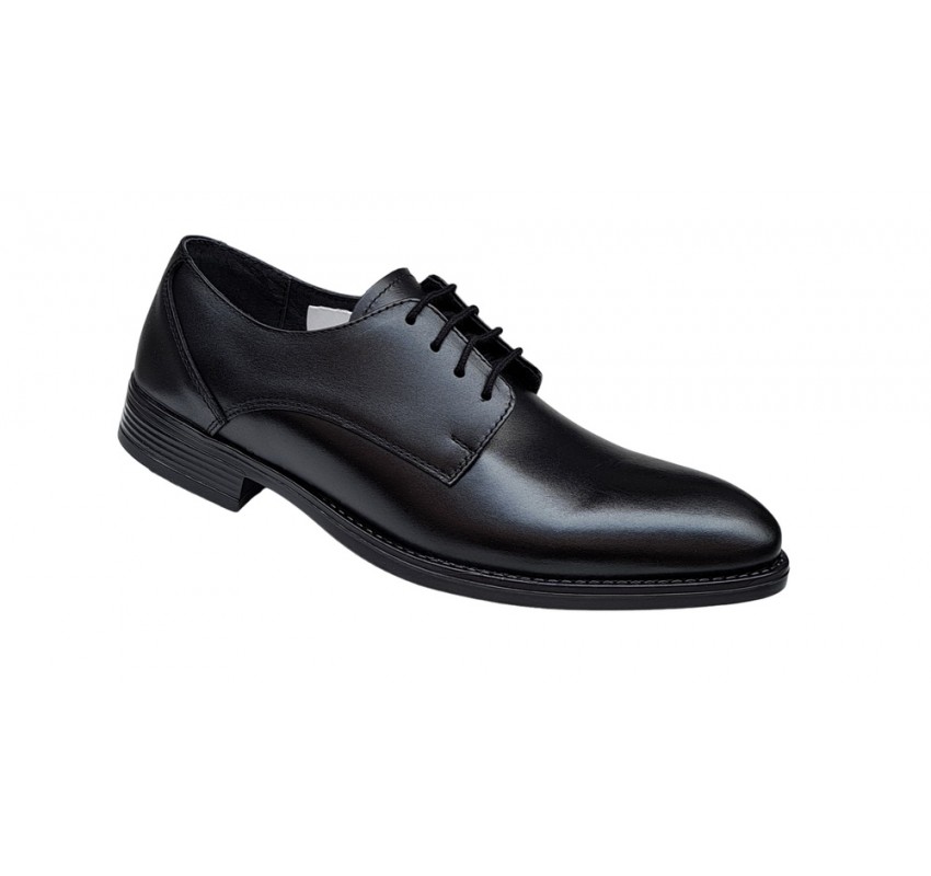 Pantofi barbati, casual, din piele naturala, Negru 990N